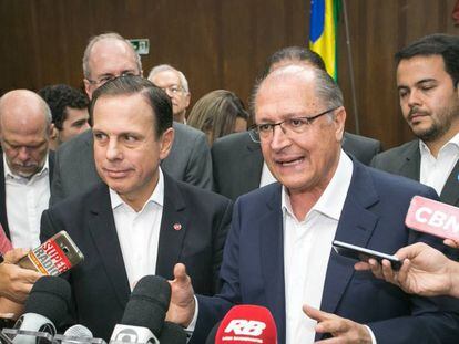 O prefeito João Doria e o governador Geraldo Alckmin.