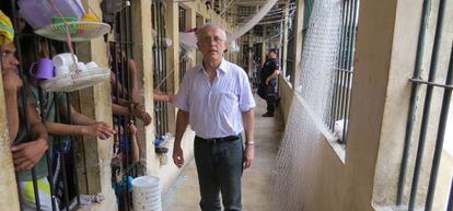 Valdir durante visita ao presídio de Redenção (PA).