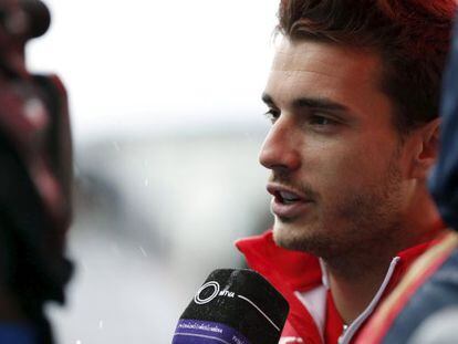 O piloto francês Jules Bianchi, durante uma entrevista.