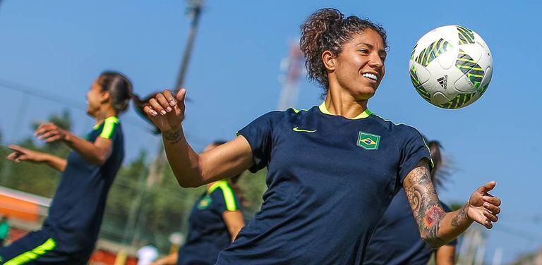 Cristiane, maior artilheira da história dos Jogos Olímpicos.