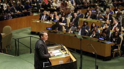O discurso de Jair Bolsonaro na Assembleia Geral da ONU, nesta terça-feira, na íntegra.