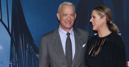 Tom Hanks, com sua esposa Rita Willson.