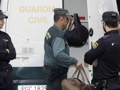 Chegada dos detidos na Operação Púnica à Audiência Nacional.