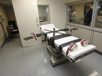 Um quarto no qual se aplica a injeção letal em Oklahoma.