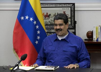 Maduro, no Palácio de Miraflores em Caracas