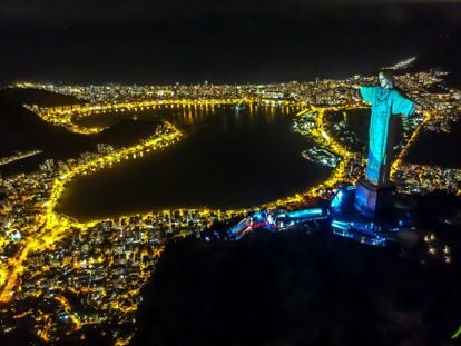 Orla do Rio de Janeiro vista a partir do Cristo Redentor.
