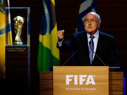 Blatter, no congresso da FIFA.