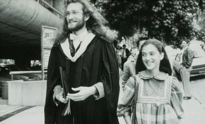 Mauro Ferrari com sua primeira mulher, Marialuisa, em Berkeley, em 1987, quando tinham 28 e 25 anos.