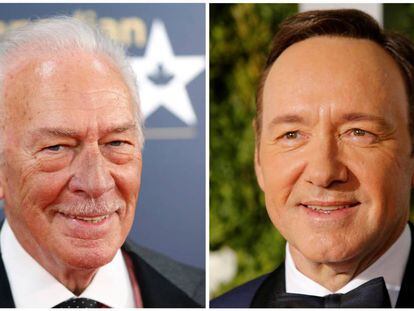Christopher Plummer, à esquerda, e Kevin Spacey.