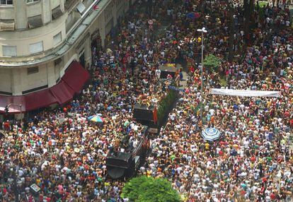 O bloco 'Tarado Ni Você' no desfile do ano passado.