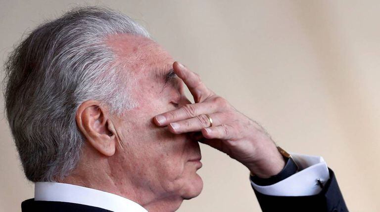 Temer no dia 21 de dezembro, no Itamaraty.