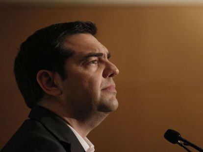 O primeiro-ministro grego, Alexis Tsipras, em 15 de maio em Atenas.