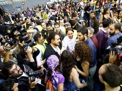 Congresso do Podemos em Vistalegre, Madri.
