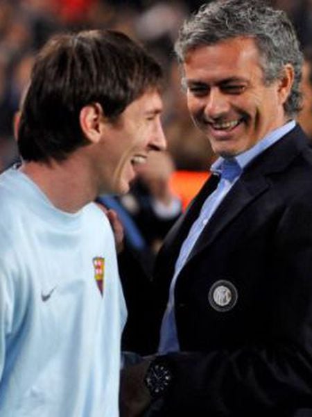 Messi e Mourinho em 2009.