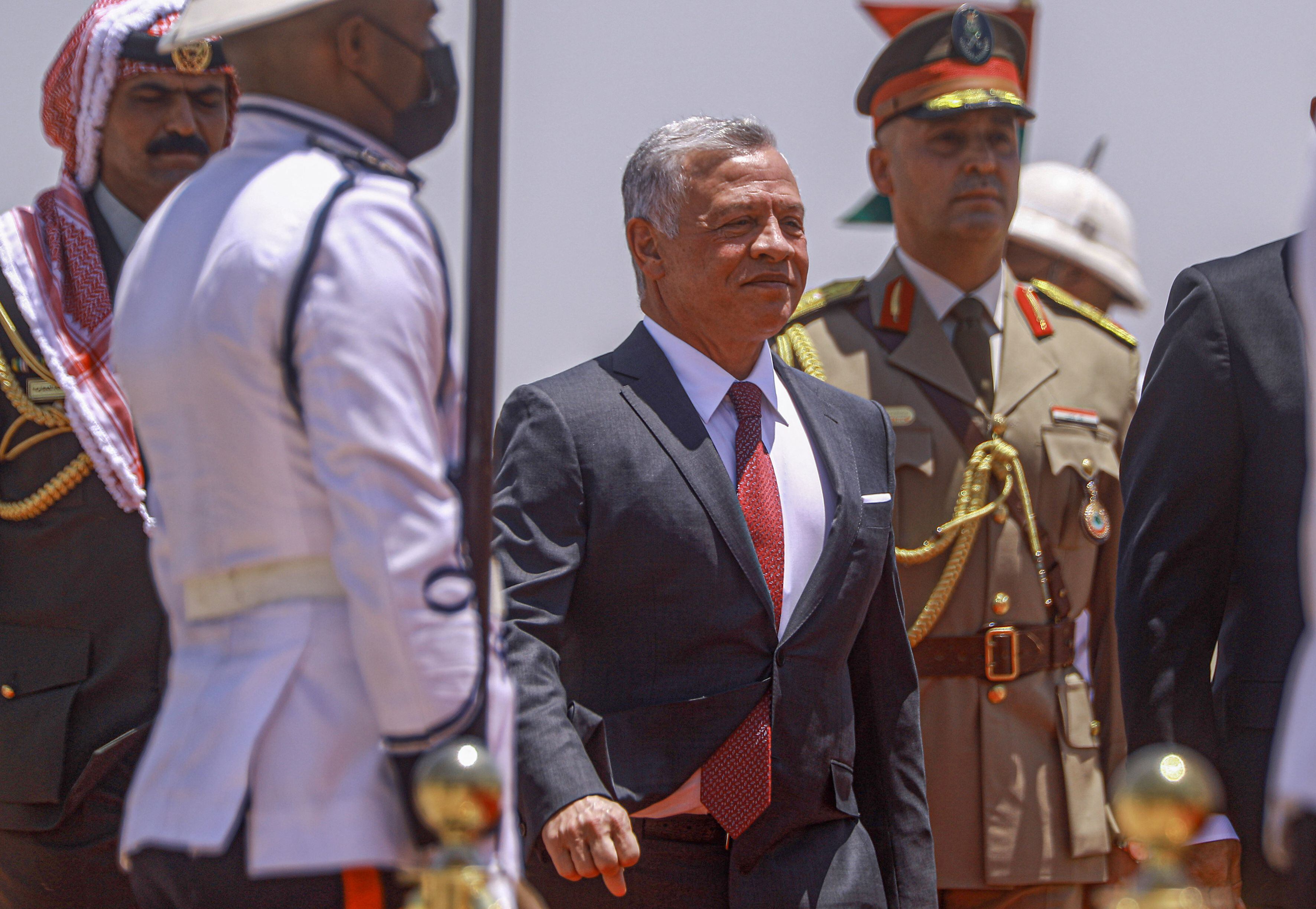 O rei Abdalá II da Jordânia, em uma visita oficial ao Iraque em junho.