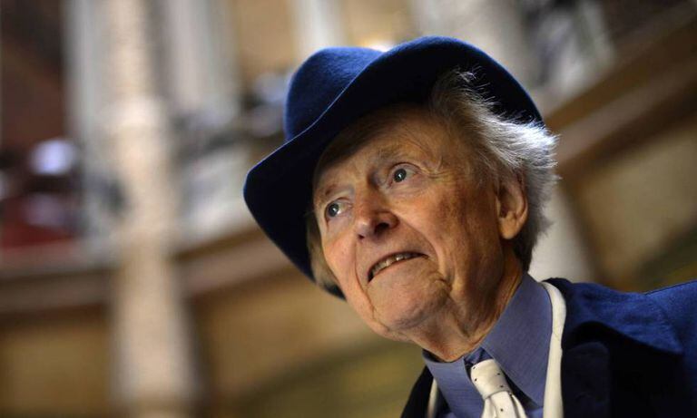 O escritor e jornalista Tom Wolfe, em Barcelona, em 2013.