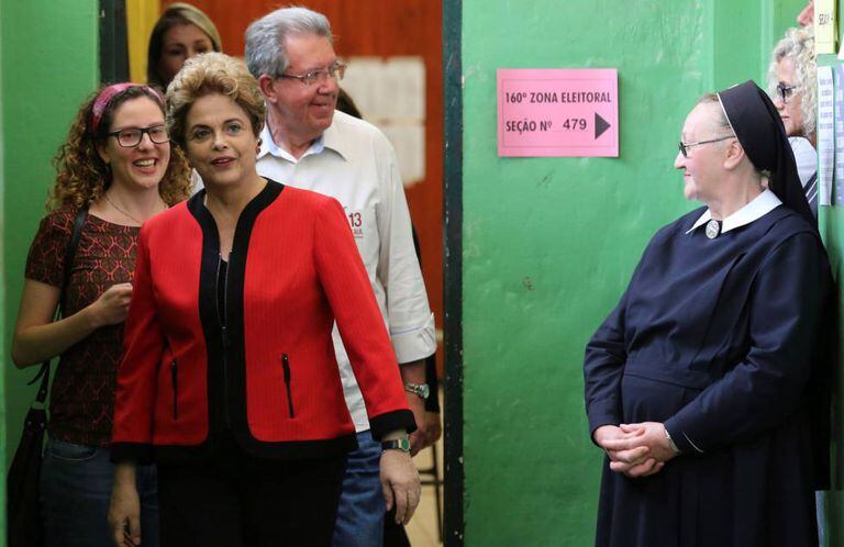 Dilma no domingo passado em Porto Alegre.
