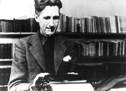 George Orwell pensando em se seguir suas cinco primeiras normas ou apostar em a sexta