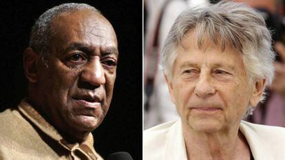 Bill Cosby y Roman Polanski, en imágenes de 2006 y 2017, respectivamente