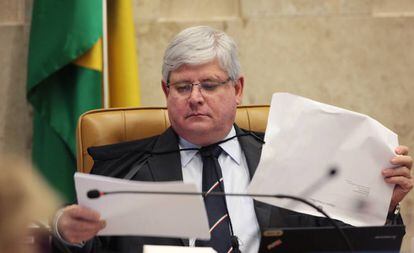 Procurador-geral da Rep&uacute;blica Rodrigo Janot durante sess&atilde;o do STF em outubro de 2016.
