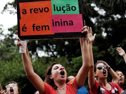 Manifestação em São Paulo. 