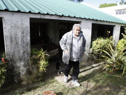 José Mujica, em sua casa na zona rural de Montevidéu.