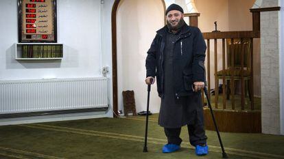 O imã Osama el Saadi, no centro de reabilitação de jihadistas de Aarhus, Dinamarca.