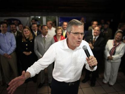 Jeb Bush busca o voto evangélico hispânico.