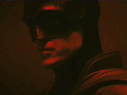  Robert Pattinson caracterizado como Batman. 