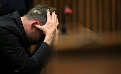 Oscar Pistorius, durante a audiência.