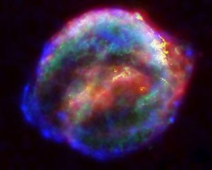 Parte restante da supernova de Kepler, na constelação de 'Ofiúco'.
