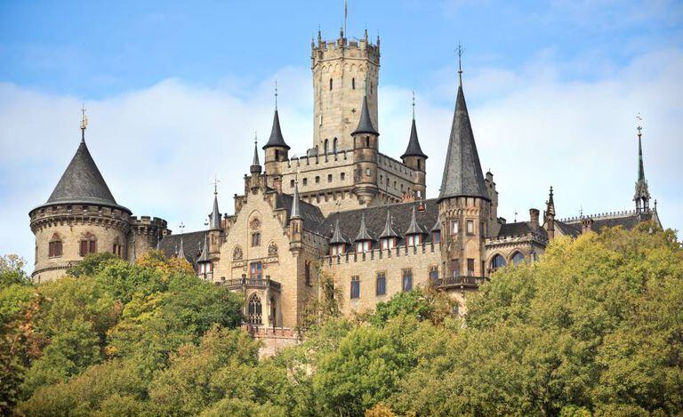 O castelo de Marienburg.