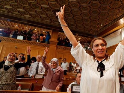 Suad Abderrahim, uma executiva de 53 anos, era a candidata do partido islâmico moderado Ennahda.