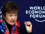 Kristalina Georgieva, directora gerente del FMI este lunes en Davos.