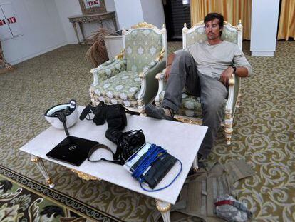 O jornalista James Foley em Sirte, Líbia, em setembro de 2011.