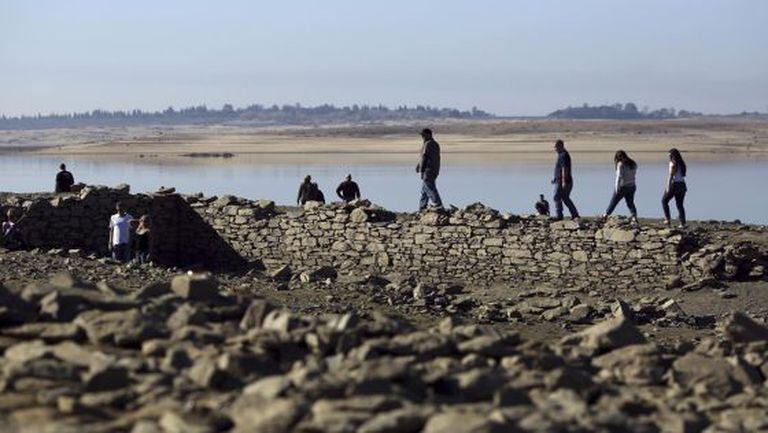 O povoado de Mormon Island, próximo a Sacramento.