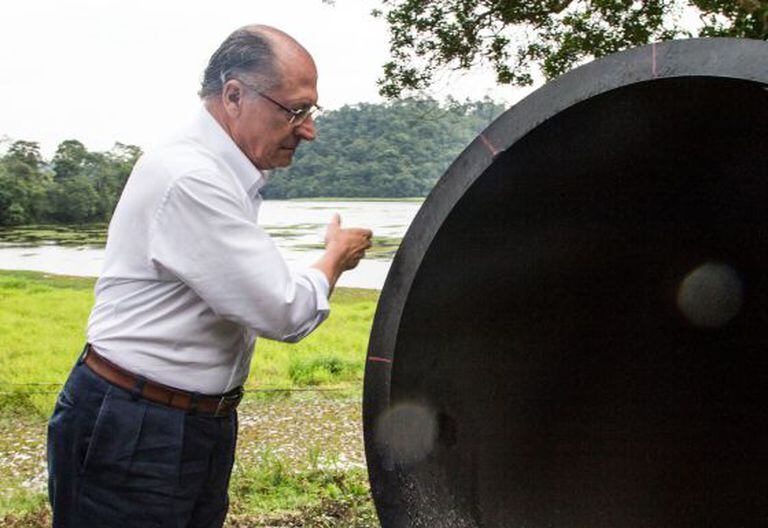 Alckmin deu início às obras de interligação de sistemas.