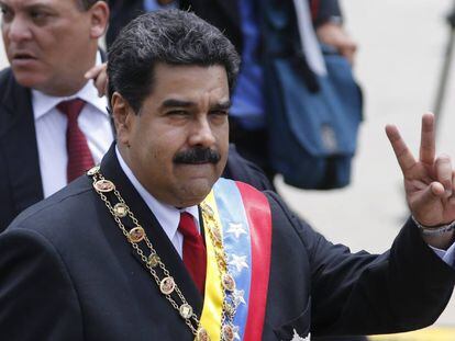 Presidente da Venezuela, Nicolas Maduro, durante comemora&ccedil;&atilde;o do dia da independ&ecirc;ncia.