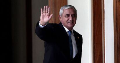 O presidente de Guatemala Otto Pérez.