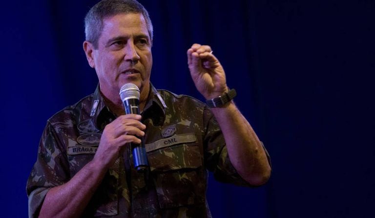 O interventor federal do Rio, general Walter Souza Braga Netto.