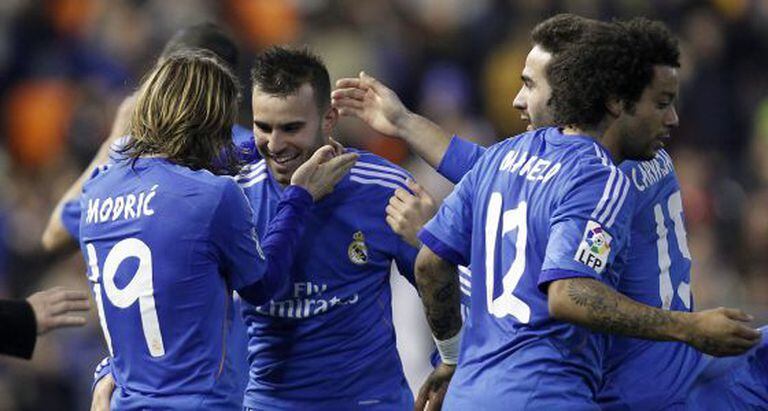 Jesé comemora o gol da vitória.