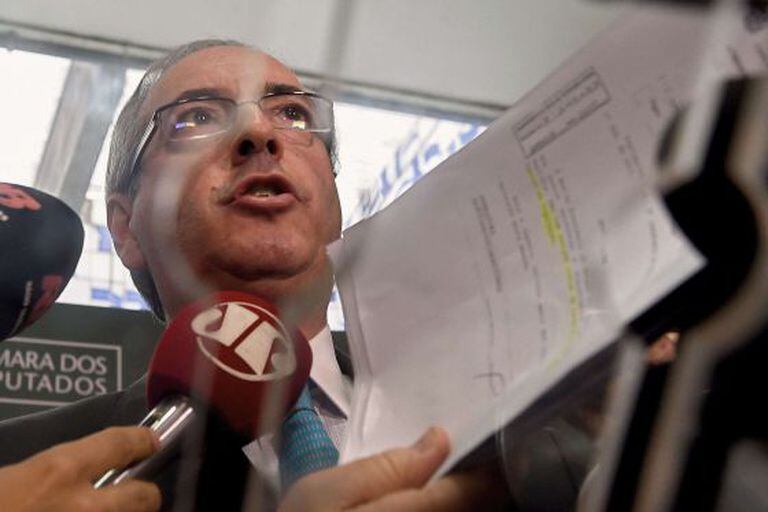 Cunha durante coletiva de imprensa nesta segunda-feira.