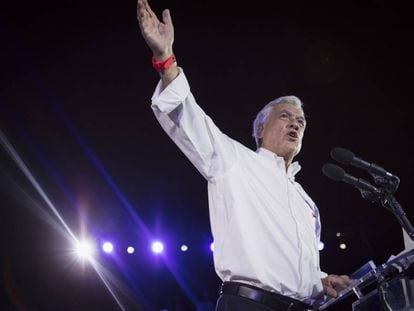 Encerramento da campanha de Sebastián Piñera.