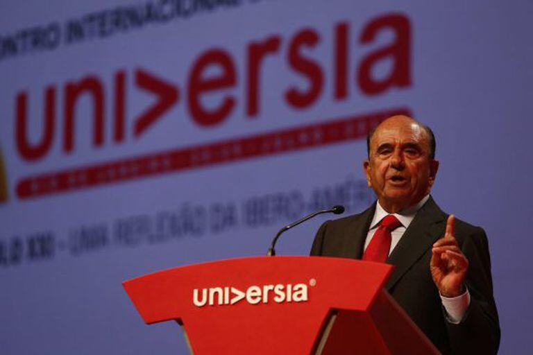 Emilio Botín, nesta segunda-feira no Rio de Janeiro.