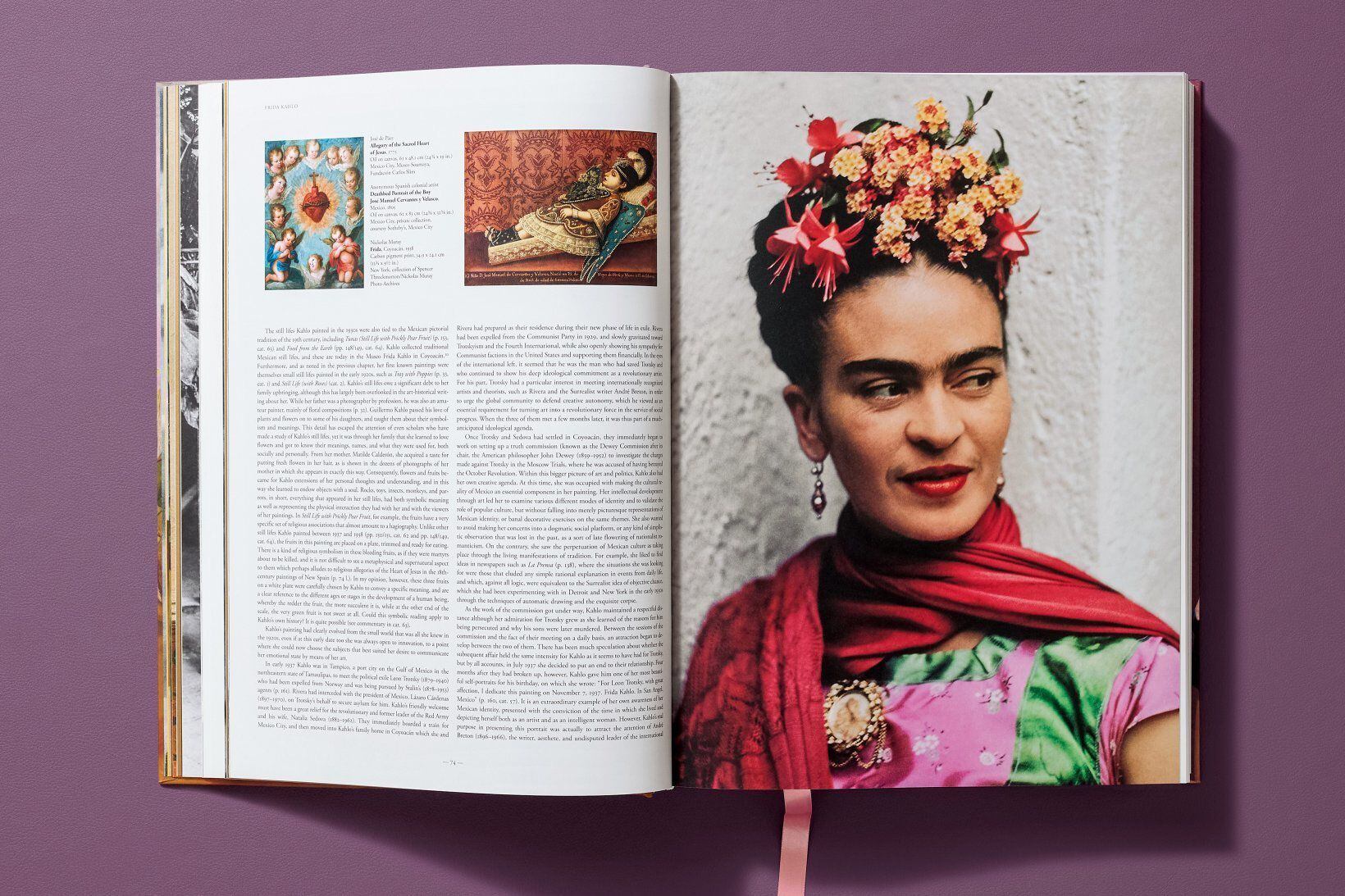Interior do livro ‘Frida Kahlo, obra pictórica completa’.