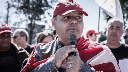 Vagner Freitas, em um ato pelo 1º de Maio em Curitiba. 