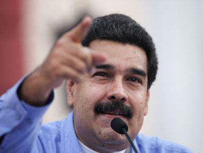 Nicolás Maduro, em um evento no Palácio de Miraflores.