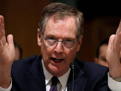 Robert Lighthizer em seu depoimento ante o Senado de EUA