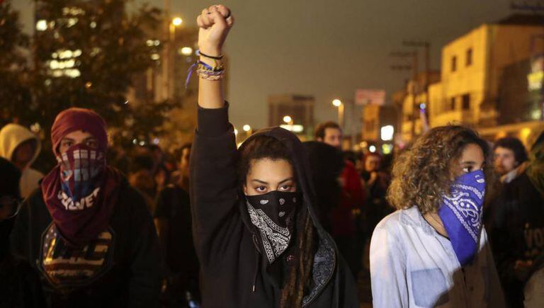 Protesto contra Michel Temer em São Paulo.