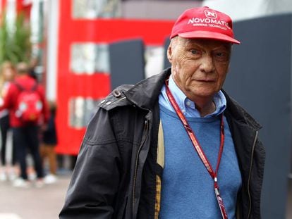 Niki Lauda, durante o Grande Prêmio de Mônaco em 2018.
